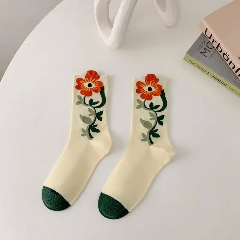 pretty little flower Socks