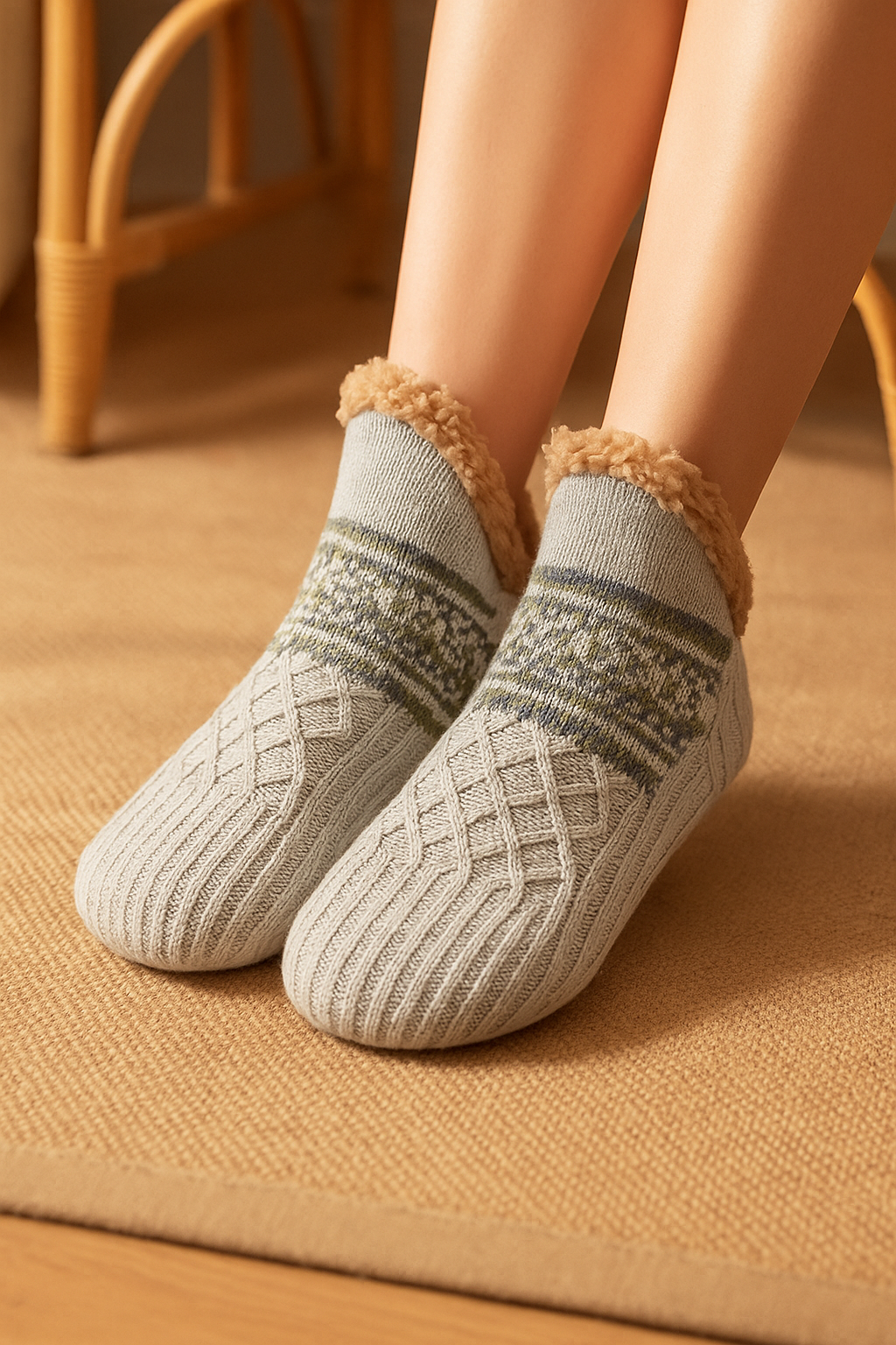 Cozy Nordic Warm Slipper Socks