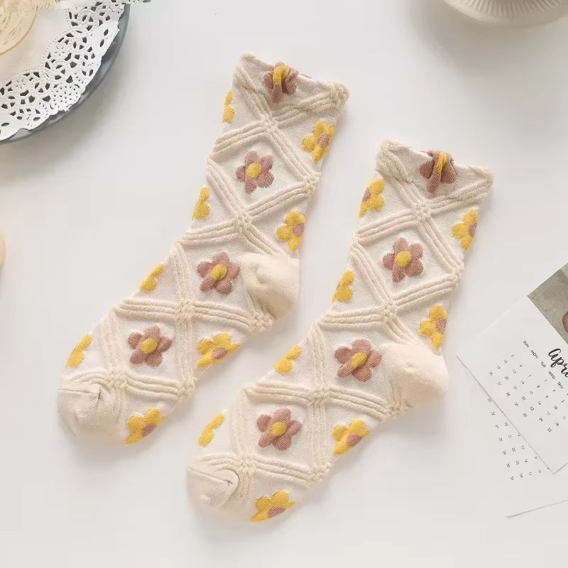 pretty little flower Socks