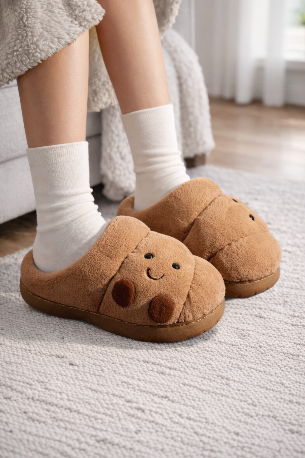 Premium Croissant Cozy Slippers