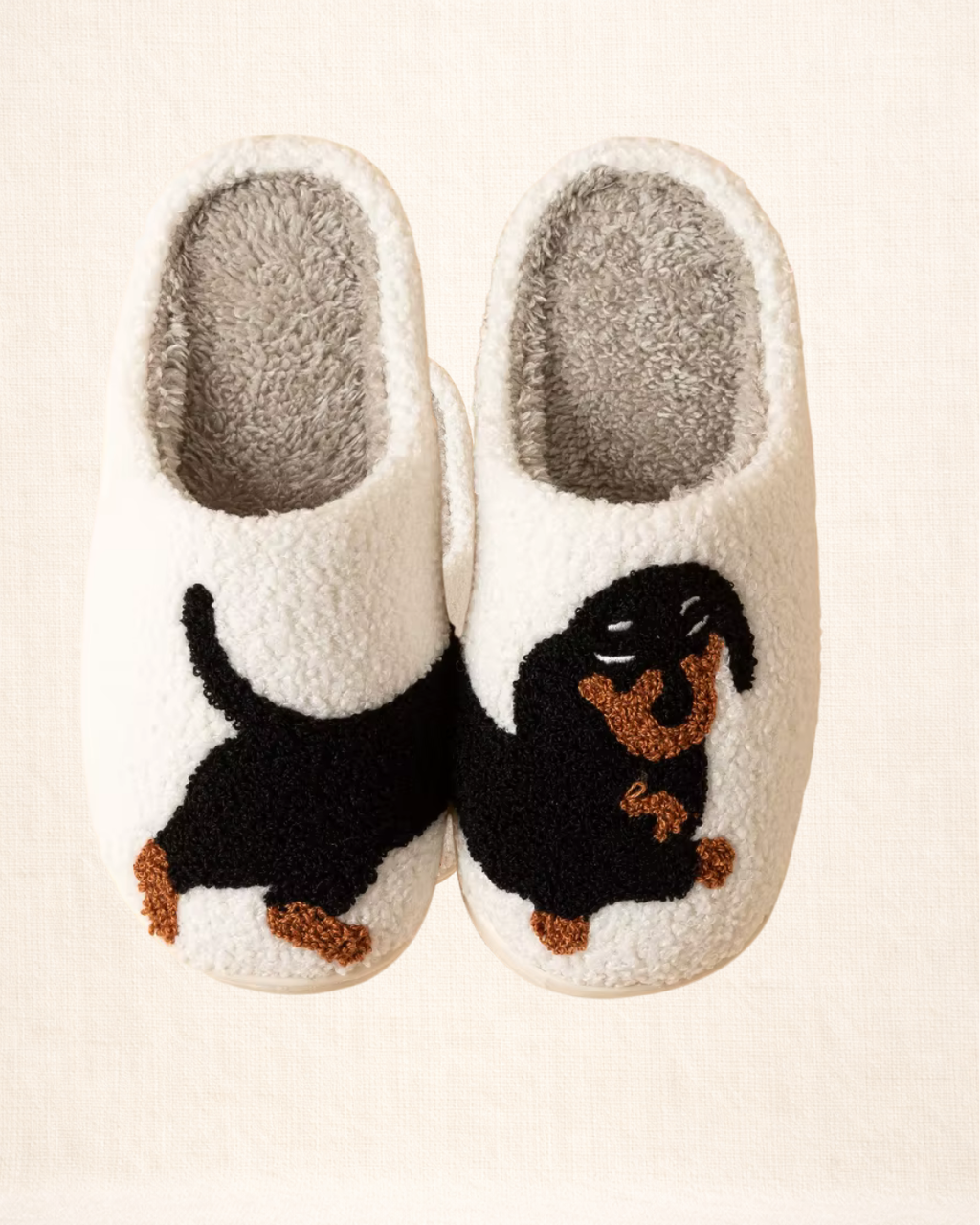 Puppy Hug Plush Slippers
