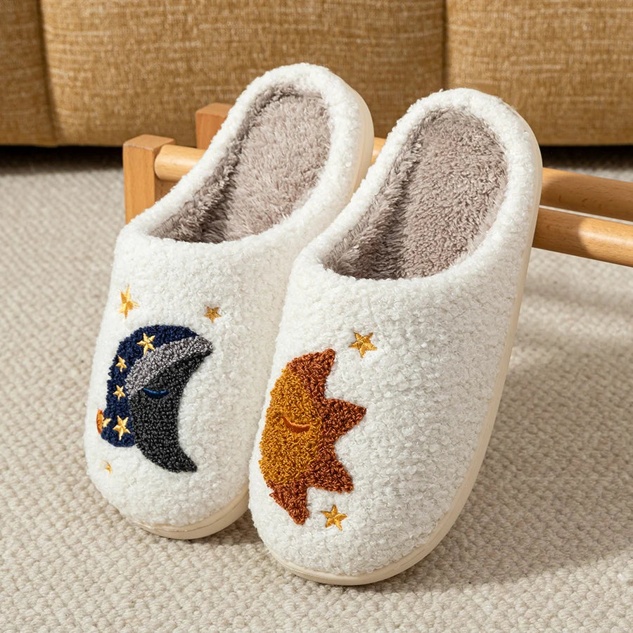 Sun & Moon Cozy Slippers