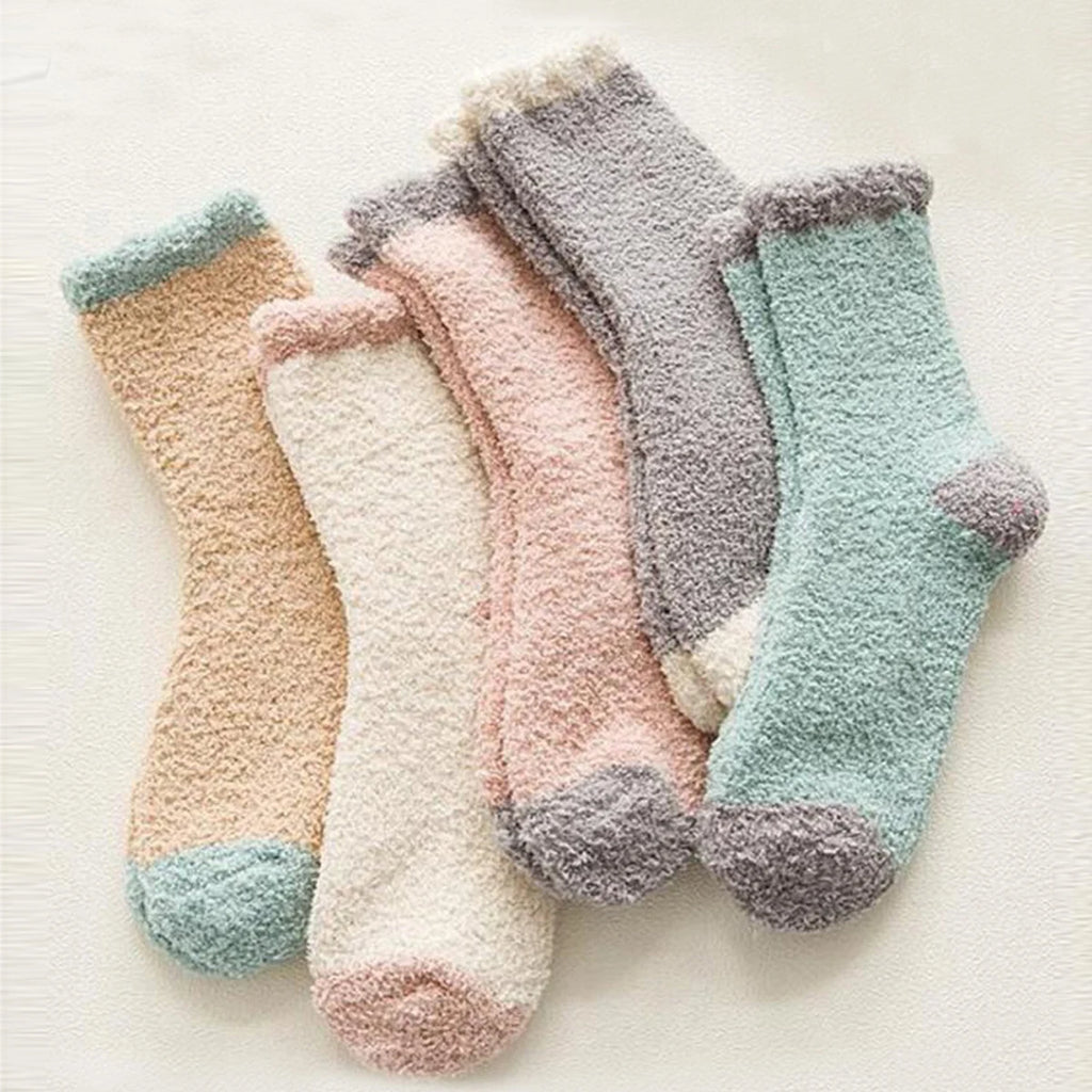 5 Pairs Fluffy Warm Winter Socks